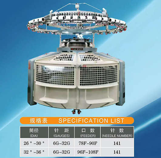 Single Jersey Open Width Knitting Machine