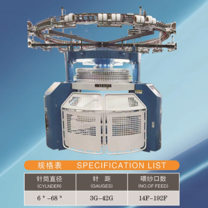 Double Jersey Interlock/Rib Knitting Machine