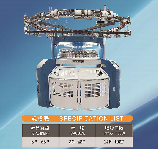 Double Jersey Interlock/Rib Knitting Machine